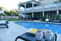 Take your team or morning coffee by the pool