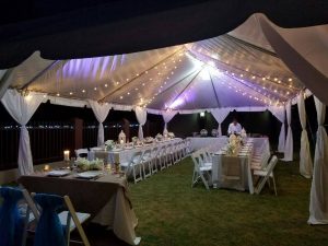 Wedding reception banquet at Maria's Villa, PR