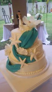 Wedding cake at Maria's Villa