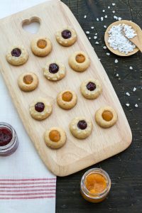 Platter of Mantecaditos cookies.