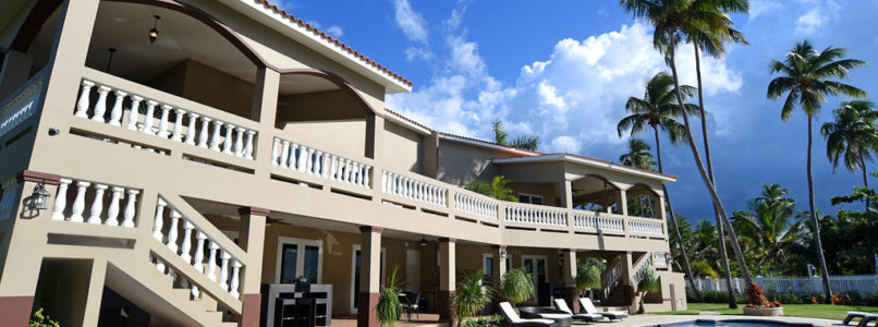 View of back area of Maria's Luxury Villa, PR