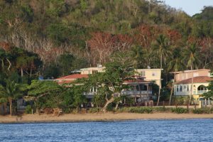 View of Maria's Villa in Rincon PR from the ocean.