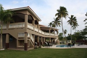 View of Maria's Villa and the swimming pool in Rincon PR
