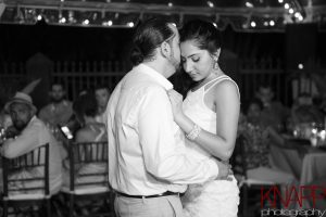 Slow dance for newly weds at reception at Maria's Luxury Villa