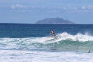 Man surfing in Puerto Rico