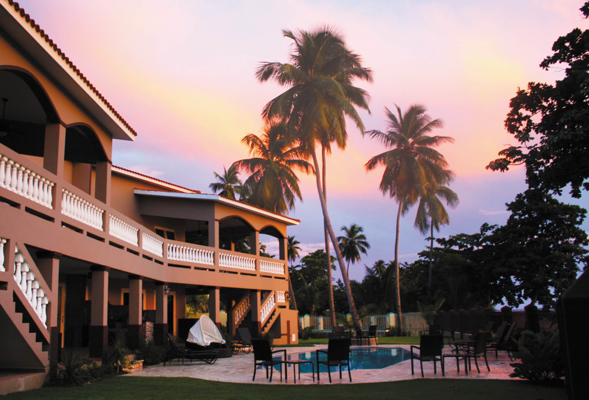 Rear view of Maria's Luxury Vacation Rental in Rincon, PR