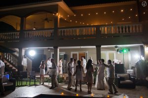 Wedding reception at Maria's Villa in Rincon Puerto Rico.